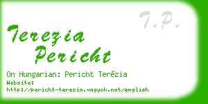 terezia pericht business card